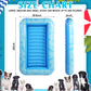 Jellyarch Dog Float For Summer Pool 60'' X 33. 5'' Inflatable Dog Pool Float With Rope And Handle Durable And Foldable Pet Raft