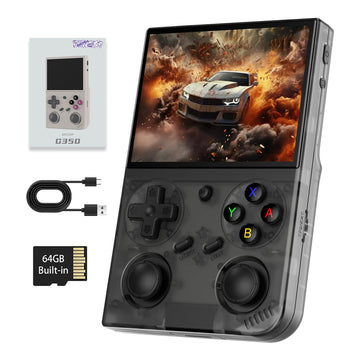 G350 Retro Handheld Game Console , G350 Retro Gaming Console 3.5'' Ips Screen Linux System Built-In 64G Tf Card 20+Emulators Pre