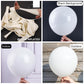 PartyWoo Balloons - 140 pcs Matte White Balloons, 5-18 Inch Sizes, Rubber, Perfect for Garland & Arch Decorations