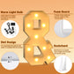 Imprsv 3Ft Block Marquee Letters, Marquee Light Up Letters For Birthday Baby Shower Party Backdrop Decor, Large Light Up Letters