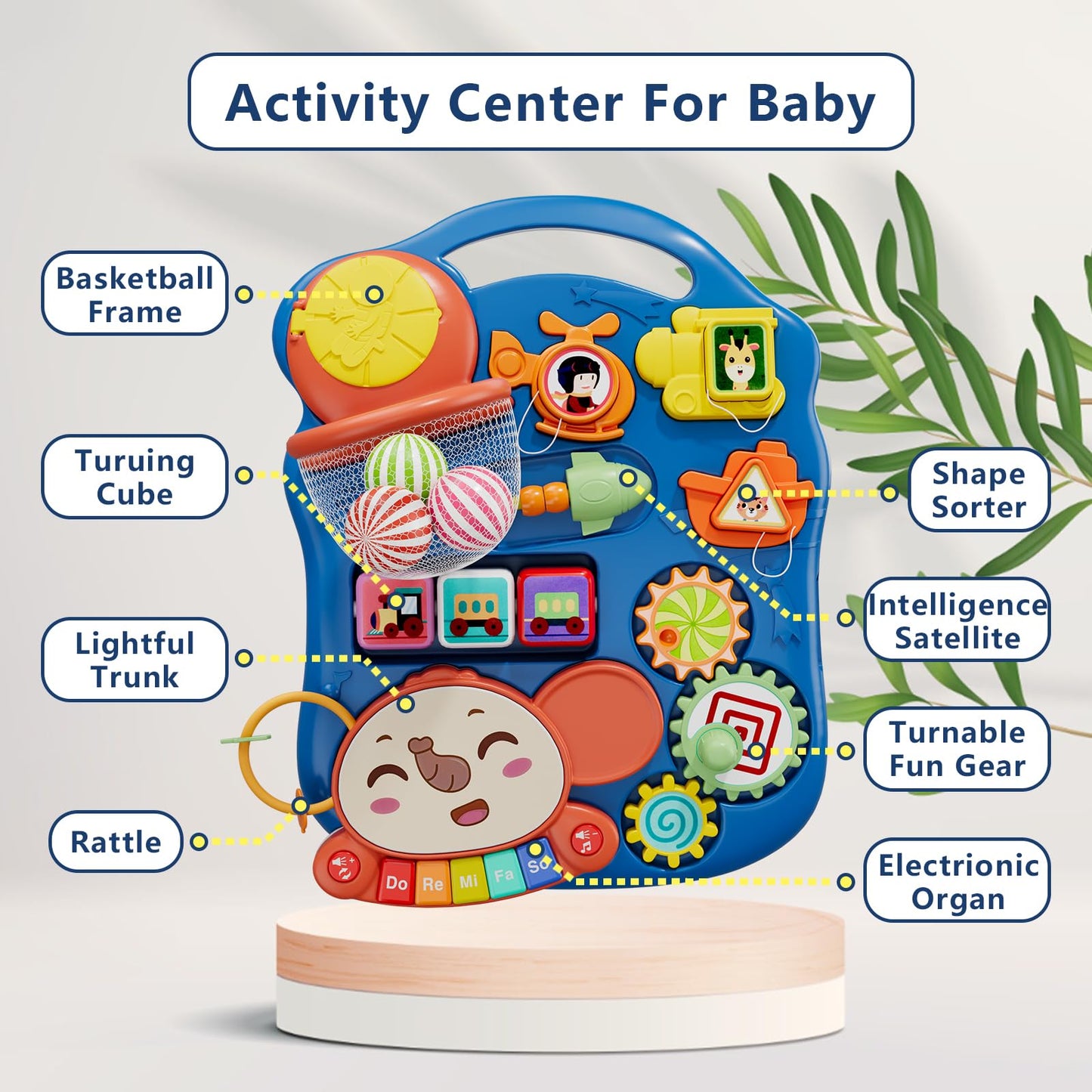 Qdragon 3 In 1 Baby Walkers For Boys, Baby Push Walker And Activity Center, Sit To Stand Walker Toy, Early Learning Push Toys Fo