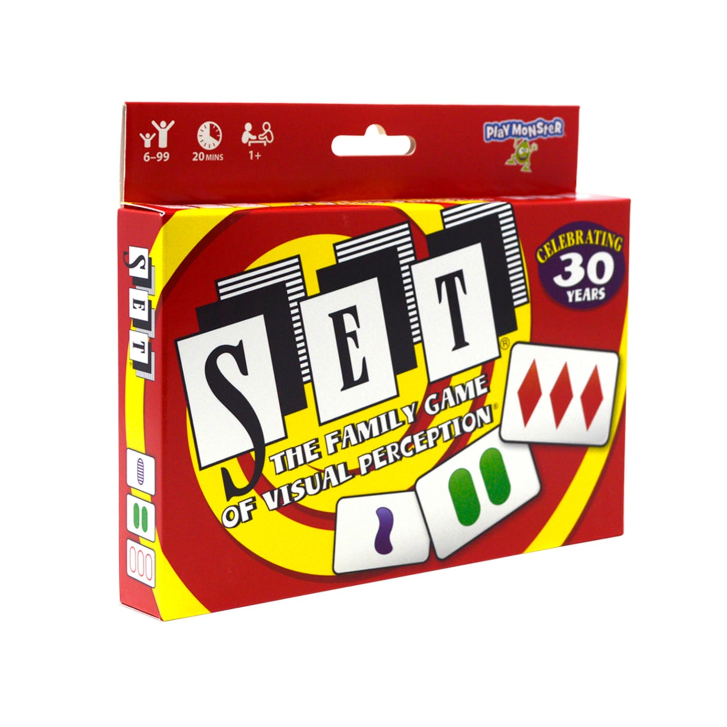 SET Enterprises SET - The Family Card Game of Visual Perception - Race to Find The Matches  For Ages 8+ 81 Cards  Rules included
