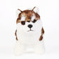 Zhongxin Made Siberian Husky Plush Toy - Realistic 11' Brown Standing Siberian Husky Puppy Dog Stuffed Animal Cute Dog Pet Toy, Gift Toys For Kids Birthday Christmas