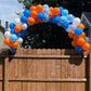 Togvu 35 Pack Balloons, Blue Orange, Reusable Latex, For Baby Shower, Birthday, Wedding Decorations, With 2 Ribbons