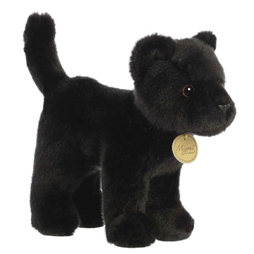 Aurora Realistic Miyoni Panther Stuffed Animal - Lifelike Detail - Cherished Companionship - Black 10 Inches