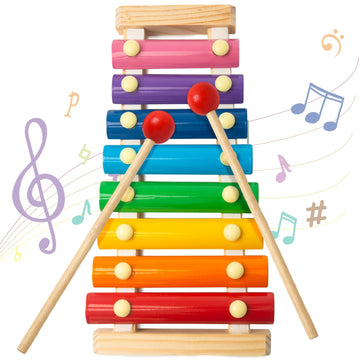 Mcpinky Xylophone For Kids, Xylophone Musical Toy With Child Safe Mallets Educational Musical Instruments Toy For Toddlers 1-3