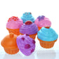 GIFTEXPRESS 6 PCS Pretend Play Food Dessert Set, Mini Toy Cupcakes for Kids, Petite Pastries Toys