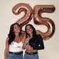 25 Balloon Number, Rose Gold Number 25Th Birthday Balloons 40 Inch, 25 Or 52 Years Old Rose Gold Birthday Decorations For Men Wo