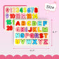 Amor Present Wooden Puzzles For Toddlers, Alphabet And Number Shape Puzzle Board, Preschool Learning Educational Toys For Kids