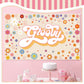 Groovy Party Backdrop Banner Hippie Birthday Two Groovy Party Decoration Daisy Flower Boho Party Photography Backdrop Groovy Par