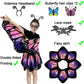 Yamisan Butterfly Costumes For Girls, Kids Fairy Butterfly Wings With Tutu Dress Up For Halloween Party Costume Set - Double Sid