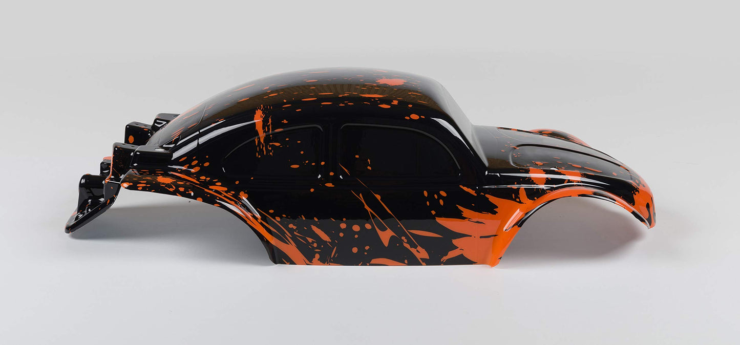 SummitLink Custom Body Muddy Orange Over Black Compatible for 1/10 Slash 4x4 VXL 2WD Slayer RC Car or Truck (Truck not Included)