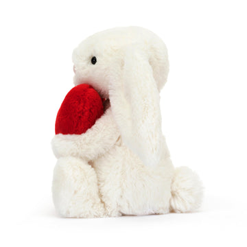 Jellycat Bashful Red Love Heart Bunny Stuffed Animal, Small 7 Inches | Rabbit & Bunny Plush Toy | Classic Children'S Gift | Vale