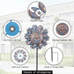 Viveta Outdoor Wind Spinners, 13.2 Inch Metal Wind Sculpture,Sun Face Windmill for Yard Patio Lawn Garden Decoration