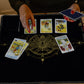 Knana 2Pcs Tarot Card Cloth - Velvet Tarot Cloth With Tarot Card Holder Bag, Golden Bee Pattern Altar Tarot Cloth 19.68 By 19.68