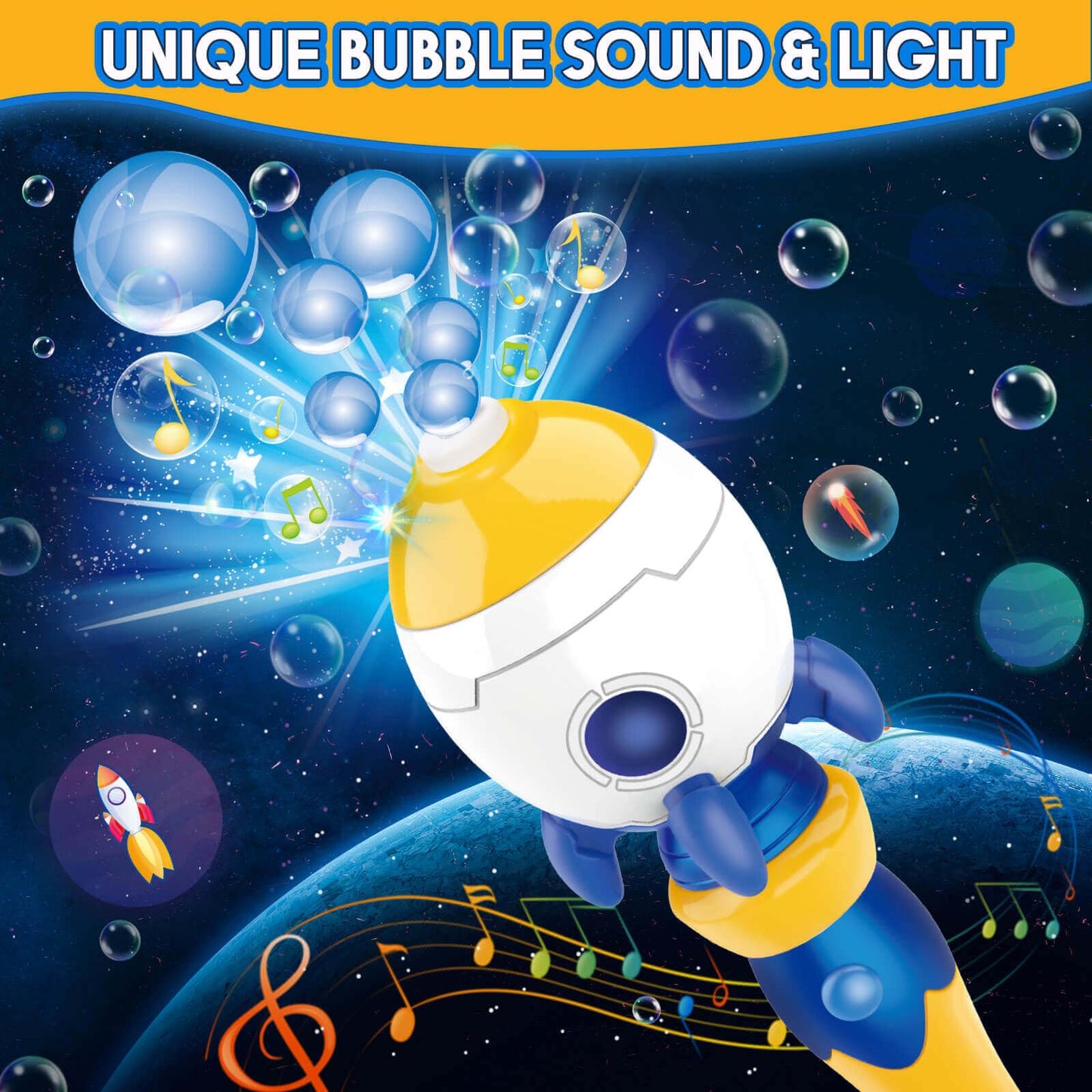 Dolanus Bubble Wands For Kids Age 3 4 5 6 Year Old Boys: Space Rocket Bubble Machine For Kids, Toys For 3 4 5 6 Year Old Boys, Gifts For Boys Age 3 4 5, Outdoor Toys For Toddlers 3-5