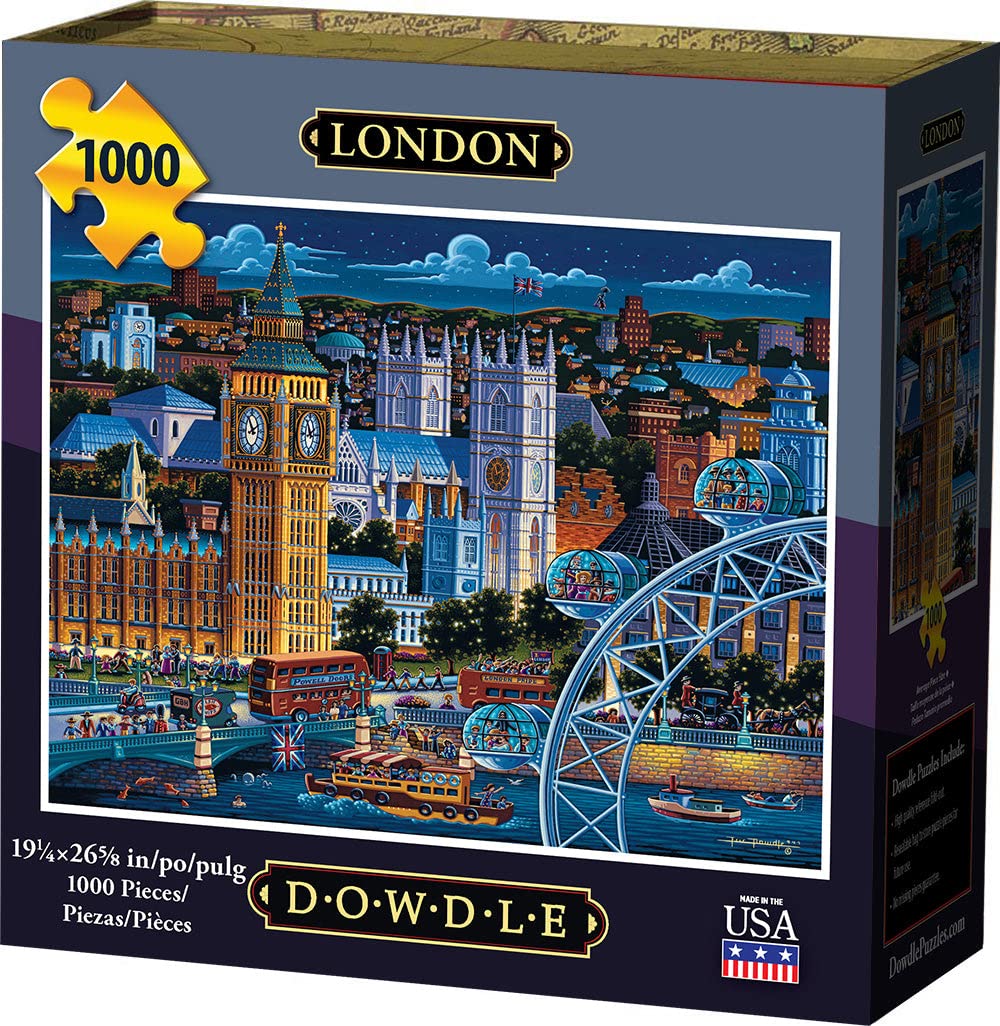 D·O·W·D·L·E Jigsaw Puzzle - London - 1000 Pieces - Blue Chip Material - Model 10116