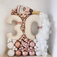 40 Inch Cream White 3 Balloon Numbers, Large Number 3 Balloon Foil Helium Number Balloons, Big 3 Mylar Birthday Balloons for Boy