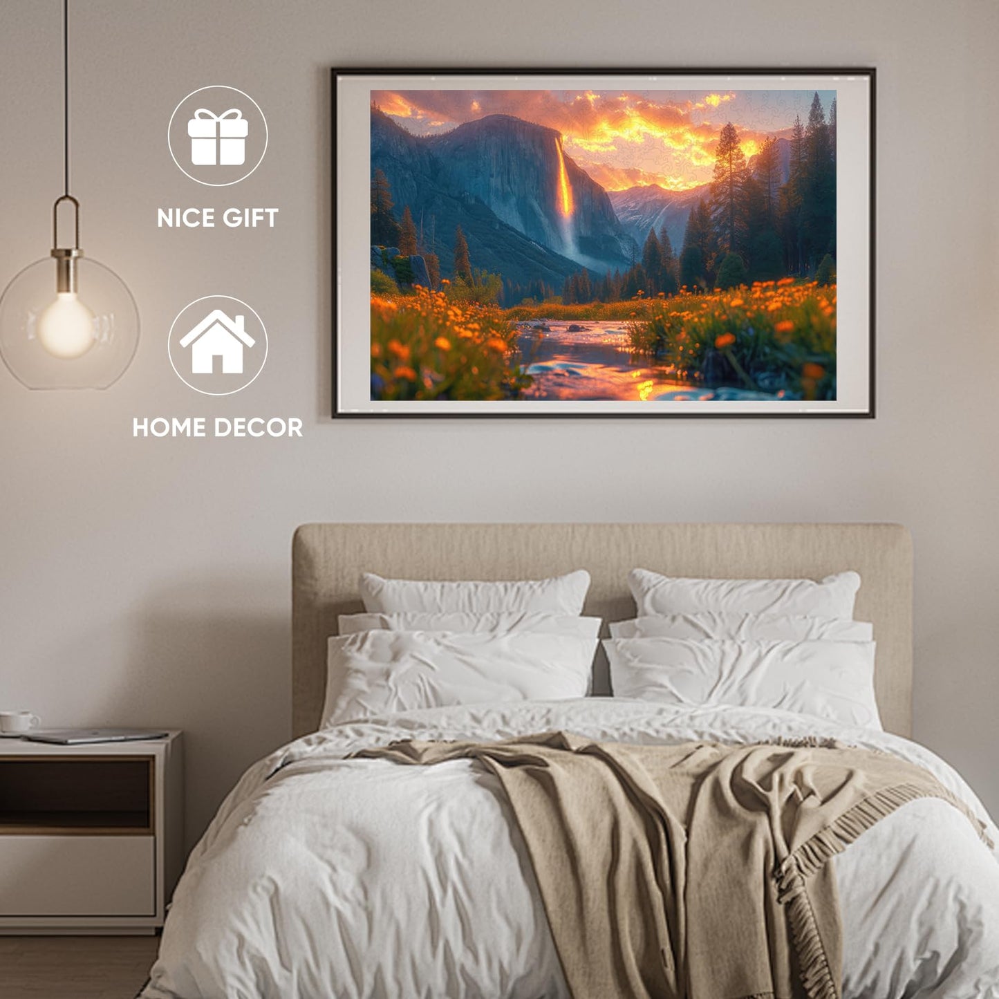 Reouinty 300 Piece Wooden Jigsaw Puzzle - Grand Canyon Landscape Home Decor, Valley View, Great Gift for Adults and Teens - 15.9 x 11.2 in
