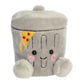 Aurora Adorable Palm Pals Garbanzo Trashcan Stuffed Animal - Fun Collectible Plush for Kids and mature-themed Collectors - Perfect for Decorating Rooms and Birthday Gifts - Gray 5 Inches