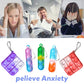 Amicbng 130 Pcs Pop Keychain Party Favors ,Mini Pop Keychain It Fidget Toy Bulk Stocking Pinata Stuffers Birthday Carnival Treas