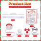 JellyArch Candy Cane Ornament Craft Kit - 24 Sets, 696 Beads, Red, Small, DIY Christmas Gift, Model MEG-JellyArch-1009