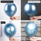 Partywoo Metallic Blue Balloons, 50 Pcs 12 Inch, Balloon Garland Or Arch Decorations, Unisex, Birthday, Wedding