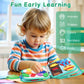 Cobelae Montessori Felt Quiet Book for Toddlers 1-3, Small, Green/Blue/Pink, Busy Board Toy, Sensory Learning Activities