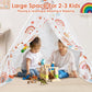 Kids Teepee Tent Toddler Tent Indian Tipi Tent For Kids Upgrade Stable Indoor Tent Playhouse Outdoor Play Tent For Girls & Boys