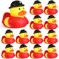 Sotiff Fireman Rubber Ducks 2 Inch Firefighter Rubber Ducks Firefighter Hero Bath Toy For Firefighter Party Favors Birthday Gifts Beach Summer Bath Tub Pool Toys (12 Pcs)