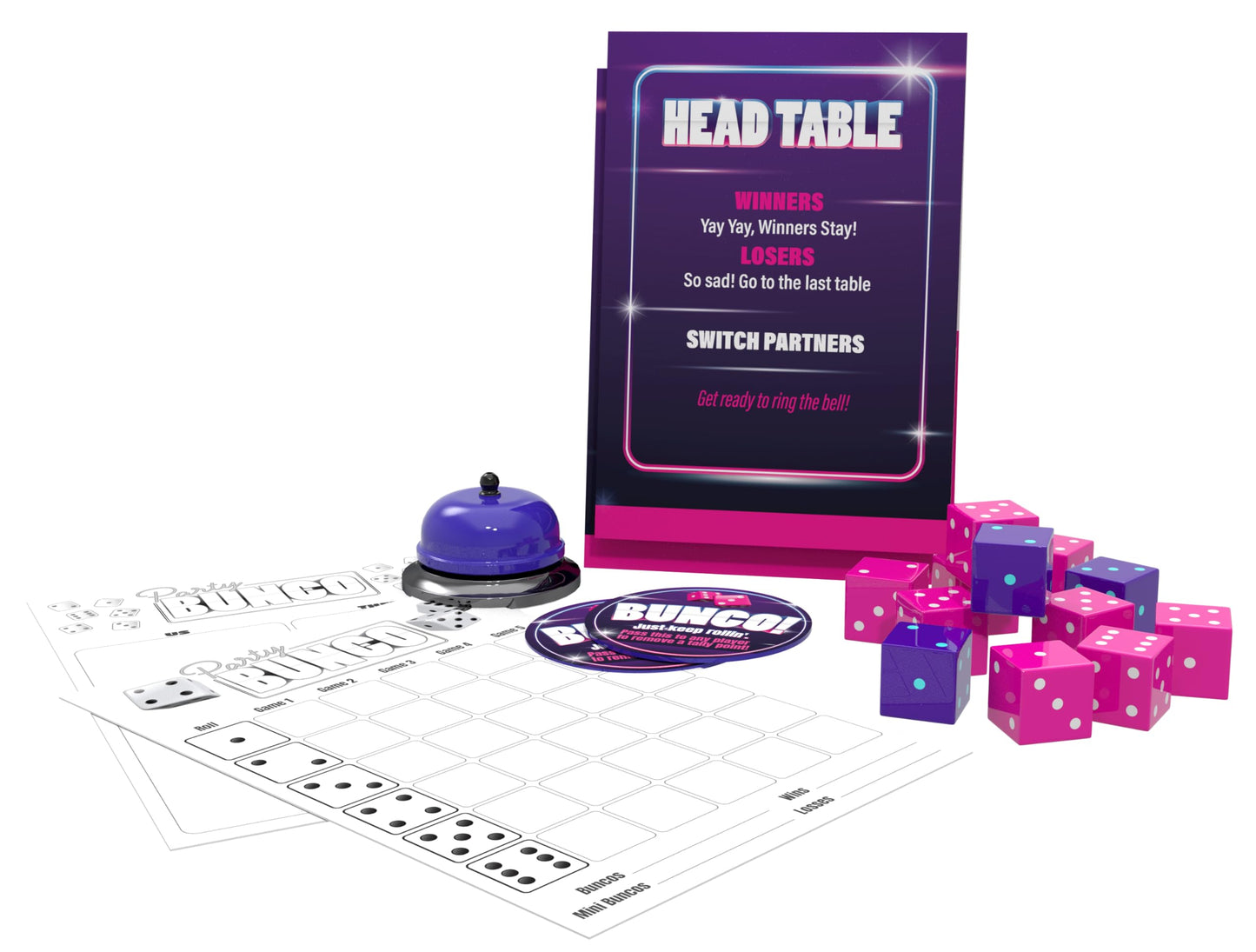 Goliath Endless Games Bunco Dice Party Game – Classic Fast-Paced Game For 2-16 Players | Ages 14+ | Includes Dice, Score Pad, And Accessories