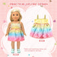 Dc-Beautiful 6 Set Doll Clothes For 16 18 Inch Baby Dolls, Lovely Dress Sets For Doll Girls, Handmade Doll Clothing For 18 Inch