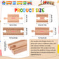 16 Pcs Straight Wooden Tracks Expansion Wood Train Track Connectors and Adapters Male Male Female Female Train Track Accessories