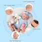 Jirachi Lifelike Reborn Baby Dolls, 18-Inch Soft Cloth Body Adorable Baby Girl, Realistic Reborn Babies with Feeding Set for Kid