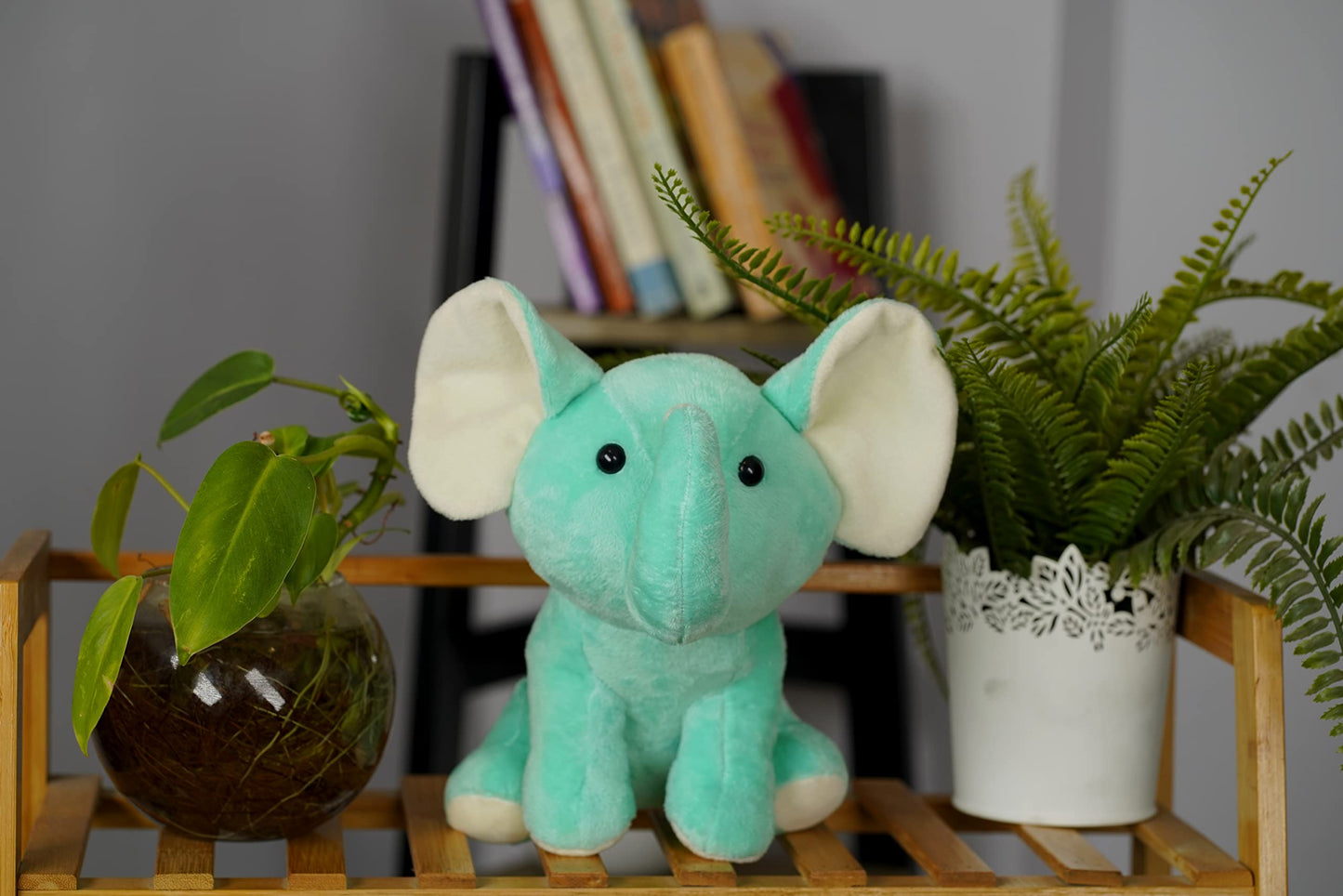 Furrendz Playful Eli 10'' Plush|Animal Character Soft Toy-Elephant|Furry Plush|Soft & Anti Allergic Fabric|Safe For Kids|Role Pl