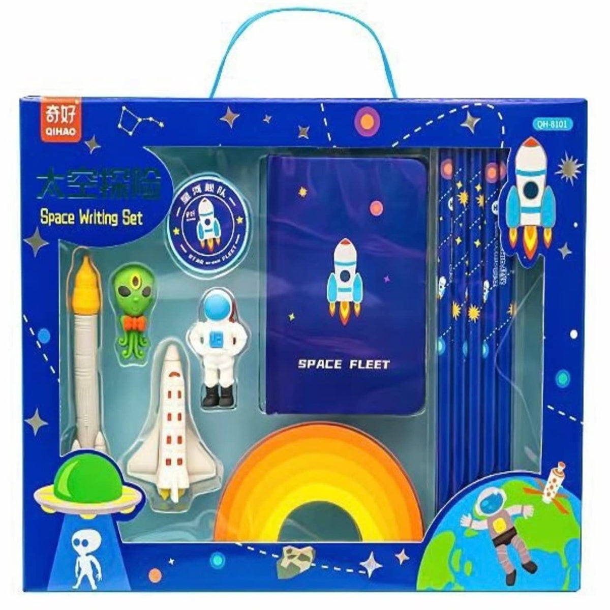 Little Poppins Space Themed Stationary Set|Stationary Set For Birthday Return Gifts For Girls & Boys|Fun Stationary Set|School P