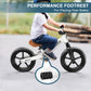 SEREED Toddler Balance Bike for 2-5 Years, No Pedal, Tool-Free Adjustment, Customizable with Stickers, White