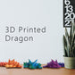 Dragon Egg 3D Printed Dragon Fidget Toys For Adults,Posable Flexible Crystal Dinosaur 3D Printed Articulated Dragon Christmas Toys Gifts For Autism/Ad (Laser Red)