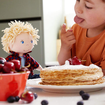 Haba Nick 12' Soft Doll - Baby Boy Doll With Blonde Hair And Blue Eyes (Machine Washable) Perfect Plush Toy For 18 Months & Up