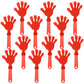Zcysrlqin 12 Pcs Coral Red Hand Clappers 7.5 Inch Clappers Noisemakers Noise Makers Party Favors Plastic Party Clapper Sporting