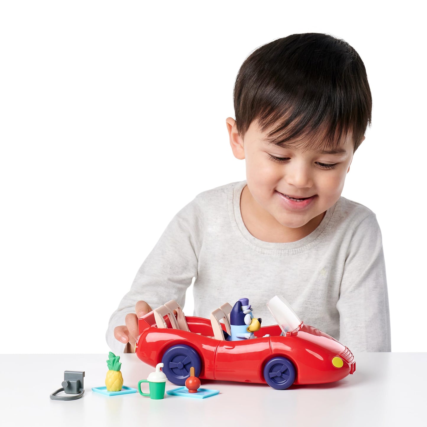 Bluey Vehicle and Figure Pack  Escape Convertible with 2.5 inch limited availability Figure  4 Accessories and Sticker Sheet