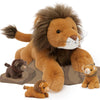Maogolan Lion Stuffed Animal Set,Big Lion Plush With 3 Babies Inside,4 Pcs Stuffed Lion Toy For Kids,Birthday Decor