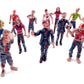 Qiandier Zombie Action Figures Realistic Hand Painted Toy Figurine Models 12Pcs