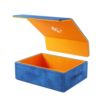 Gamegenic Token Keep - Premium Token Box For Safe Storage, Fits Dungeon 1100+ And Dungeon S 550+, Holds Tokens, Dice, And Cards, Fully Usable During Gameplay, Blue/Orange Color, Made