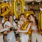 40 Inch Gold Large Number 4 Birthday Balloon, Giant Number Four 14 24 34 40 44 2024 Balloons, Foil Mylar Big Balloons For Annive