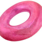 Playtek Giant Pool Float Ring, Large Round Pink Glitter Swim Tube, Durable Floats For Swimming On Beach, Pool, Water Sports