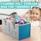 Seracle Carrying Case Travel Felt Bag Compatible With Toniebox Starter Set And Tonies Figurine (Gray+Blue)