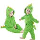 Lolanta Toddler Boys Girls Dinosaur Costume One-Piece Rompers Toddler Animal Jumpsuit Kids Gifts (Dark Green, 2-3T)