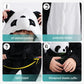Michley Animal Hooded Romper Kids Flannel Halloween Cosplay Pajamas Costume 3-12T For Autumn Winter, Panda, 7-8T, Size120