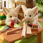 Calico Critters Fennec Fox Family - Set Of 4 Collectible Doll Figures For Children Ages 3+